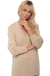 Cashmere ladies chunky sweater vanessa natural beige l