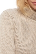 Cashmere ladies chunky sweater vicenza natural ecru natural stone xs