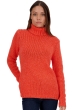 Cashmere ladies chunky sweater vicenza peach bloody orange xl