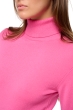 Cashmere ladies roll neck tale first flashy rose m