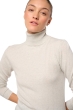 Cashmere ladies roll neck tale first fluo white 2xl