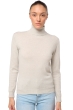 Cashmere ladies roll neck tale first fluo white m