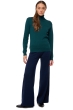 Cashmere ladies roll neck tale first vert emeraude m