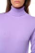 Cashmere ladies roll neck tale first violine purple l