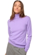 Cashmere ladies roll neck tale first violine purple m