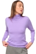 Cashmere ladies roll neck tale first violine purple s