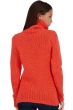 Cashmere ladies roll neck vicenza peach bloody orange xl