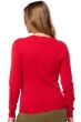 Cashmere ladies round necks thalia first deep red l