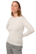 Cashmere ladies round necks thalia first fluo white l