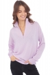 Cashmere ladies v necks groseille lilas xl