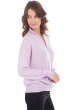 Cashmere ladies v necks groseille lilas xs