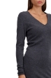 Cashmere ladies v necks trinidad first charcoal marl m