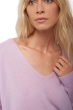 Cashmere ladies v necks varsovie lilas m