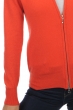 Cashmere ladies zip hood louanne coral xs