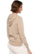 Cashmere ladies zip hood louanne natural stone s