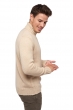 Cashmere men chunky sweater achille natural beige l