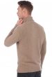 Cashmere men chunky sweater achille natural brown xl