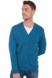 Cashmere men chunky sweater aden manor blue 3xl