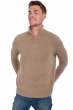 Cashmere men chunky sweater angers natural brown natural beige 3xl