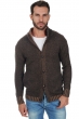 Cashmere men chunky sweater astro marron chine camel chine l