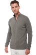 Cashmere men chunky sweater cilio black grey marl xs