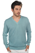 Cashmere men chunky sweater hippolyte 4f teal blue xs