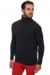 Cashmere men chunky sweater lucas charcoal marl 3xl