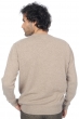 Cashmere men chunky sweater nestor 4f natural brown 4xl