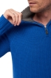 Cashmere men chunky sweater olivier lapis blue dove chine 3xl