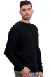 Cashmere men chunky sweater touraine first black 3xl