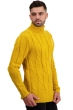 Cashmere men chunky sweater triton mustard xl