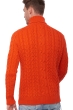Cashmere men chunky sweater villepinte bloody orange l