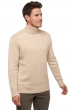 Cashmere men roll neck achille natural beige xl