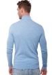 Cashmere men roll neck tarry first powder blue 2xl