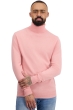 Cashmere men roll neck tarry first tea rose m