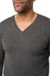 Cashmere men v necks tor first dark grey 2xl