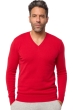 Cashmere men v necks tor first deep red l