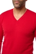 Cashmere men v necks tor first deep red xl