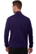 Cashmere men zip hood elton deep purple xs