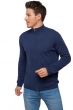 Cashmere men zip hood elton indigo s