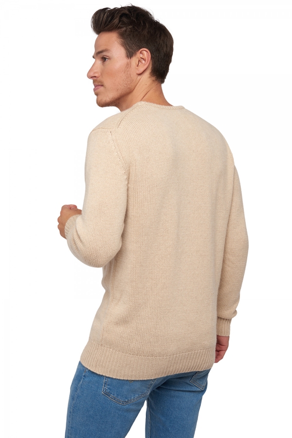 men chunky sweater natural bibi natural beige xs