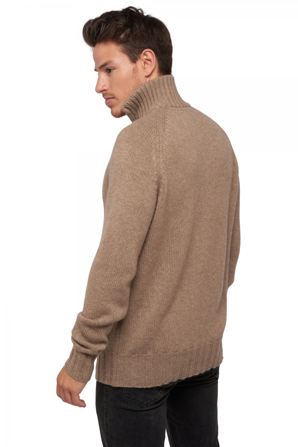  men chunky sweater natural viero natural brown 2xl
