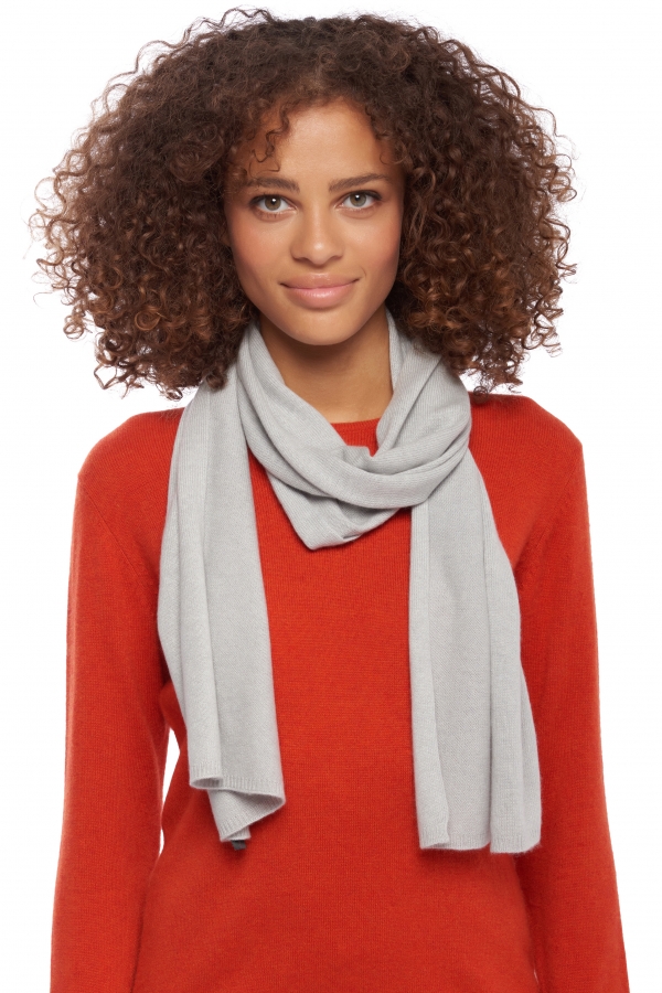 Cashmere accessories scarf mufflers ozone concrete 160 x 30 cm