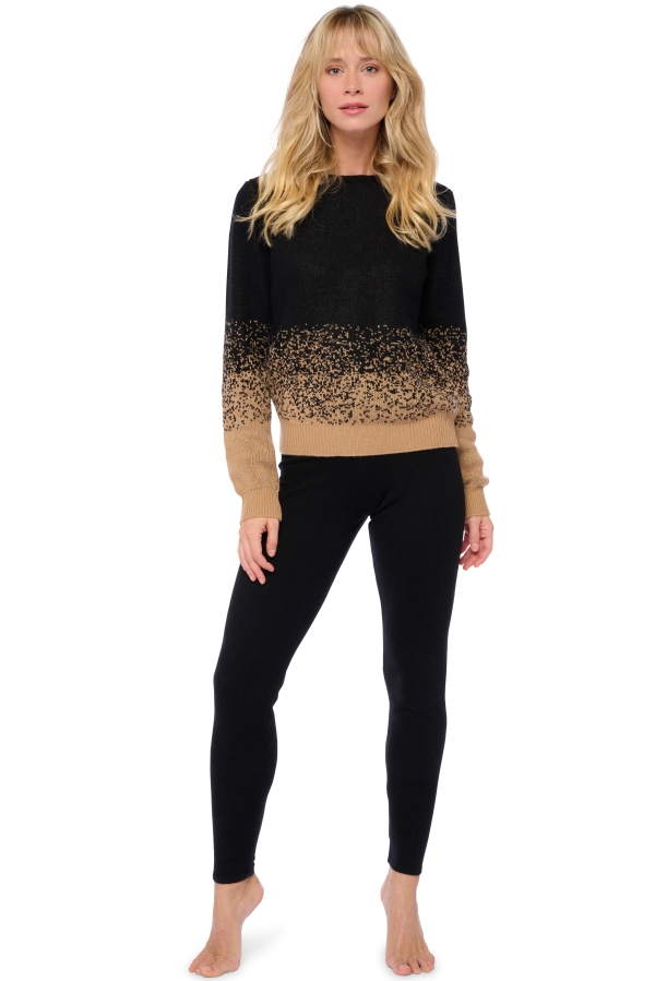 Cashmere ladies basic sweaters at low prices tadasana first black xl