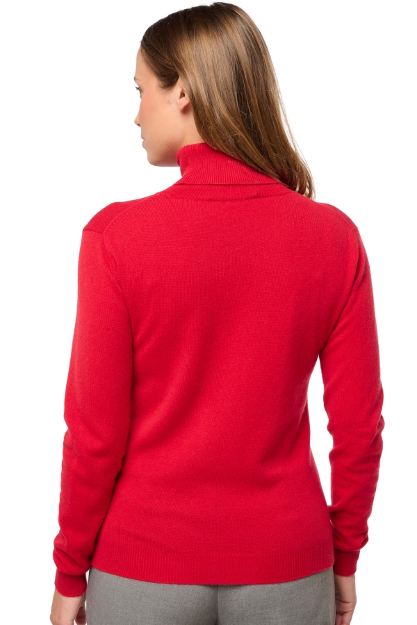 Cashmere ladies basic sweaters at low prices tale first deep red 2xl