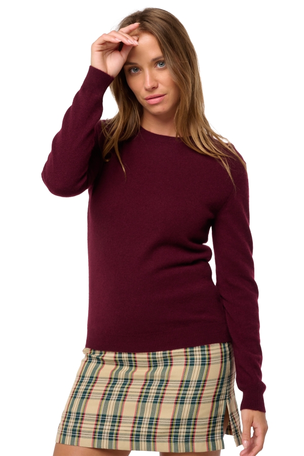 Cashmere ladies basic sweaters at low prices thalia first red wine 2xl