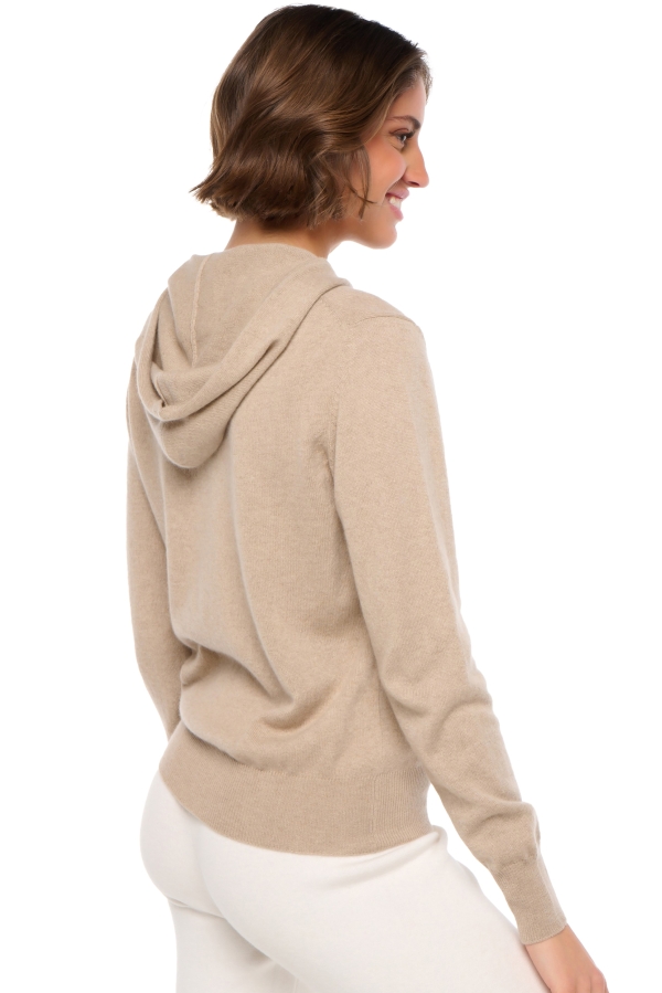 Cashmere ladies cardigans louanne natural stone s
