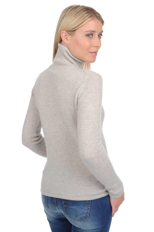 Cashmere ladies chunky sweater lyanne beige gris 4xl