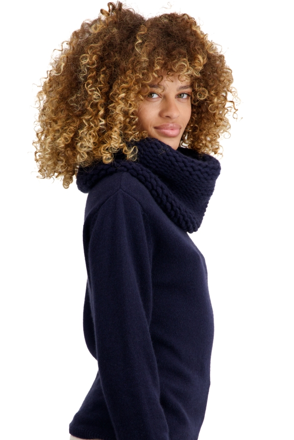 Cashmere ladies chunky sweater tisha dress blue 4xl