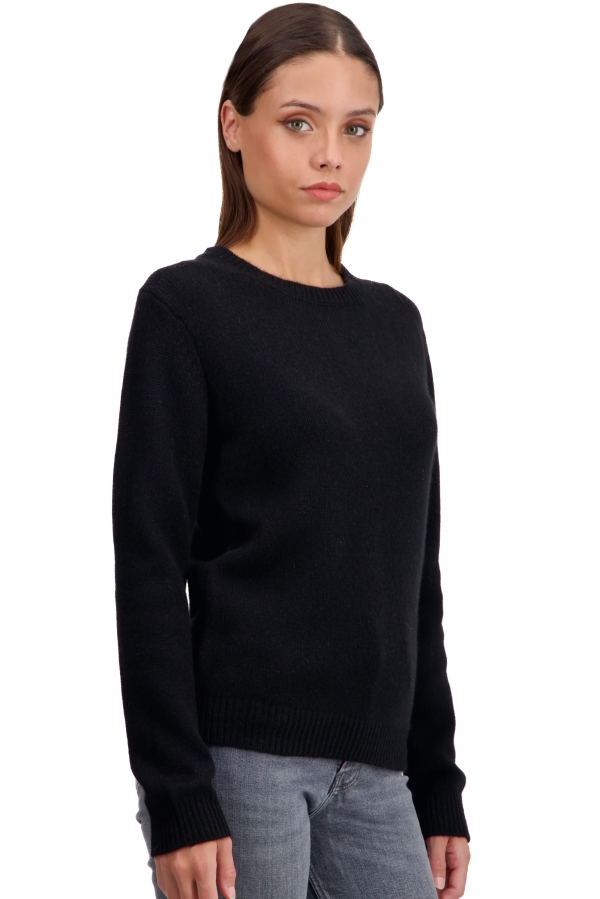 Cashmere ladies chunky sweater tyrol black xs